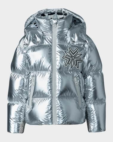 Mackage Kid's Metallic Down Puffer Jacket, Size 2-6