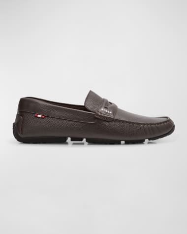 Bally Men's Palven Pilot Grained Leather Drivers