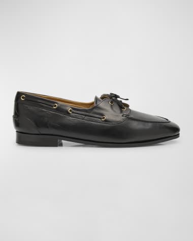 Bally Men's Pathy Leather Boat Shoes