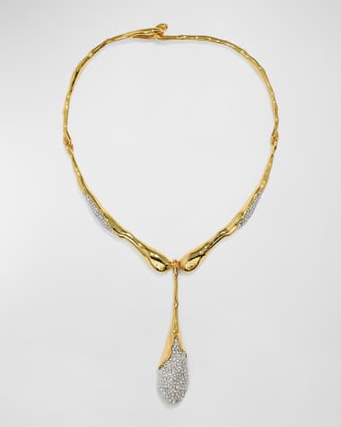 Alexis Bittar Solanales Crystal Teardrop Collar