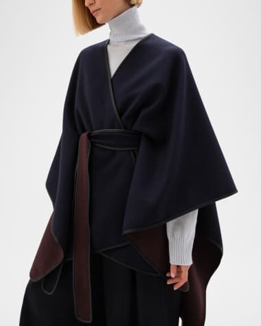 Johnstons Of Elgin Belted Wool-Cashmere Cape