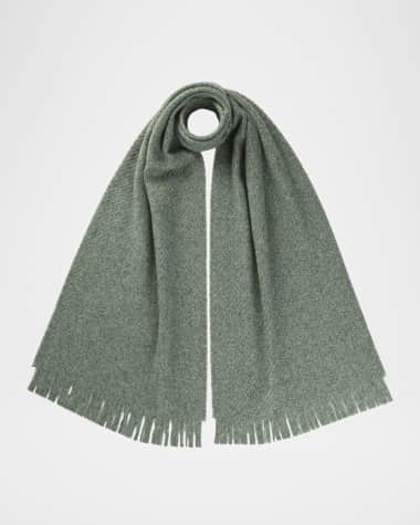Johnstons Of Elgin Brushed Boucle Cashmere-Silk Scarf