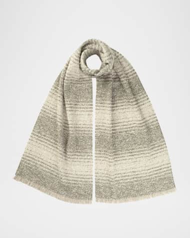 Johnstons Of Elgin Boucle Ombre Cashmere-Blend Scarf