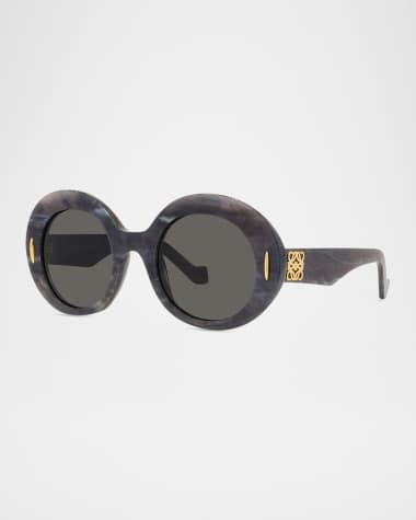 Loewe Oval Acetate Sunglasses W/ Anagram