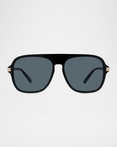 Stella McCartney Acetate & Nylon Aviator Sunglasses