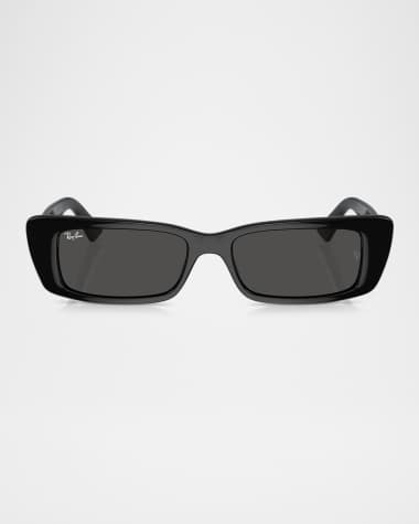 Ray-Ban Plastic Rectangular Sunglasses, 54MM
