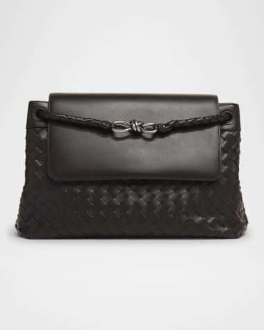 Bottega Veneta Men's Andiamo Medium Intrecciato Leather Messenger Bag
