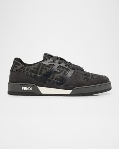 Fendi Men's Match FF Jacquard Low-Top Sneakers