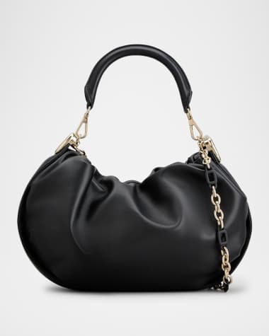 Roger Vivier Viv Choc Royale Medium Leather Hobo Bag