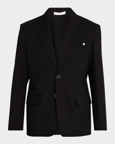Helmut Lang Men's Jersey Anatomical Zip Blazer
