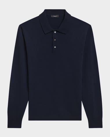 Theory Men's Hilles Cashmere Polo Shirt