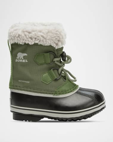 Sorel Kid's Yoot Pac™ Nylon Fleece Trim Snow Boots, Toddlers/Kids