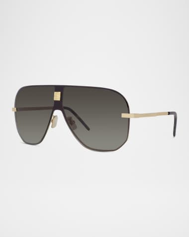Givenchy 4GEM Metal Aviator Sunglasses