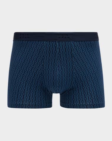 Derek Rose Men's Geometric Rope-Print Hipster Briefs
