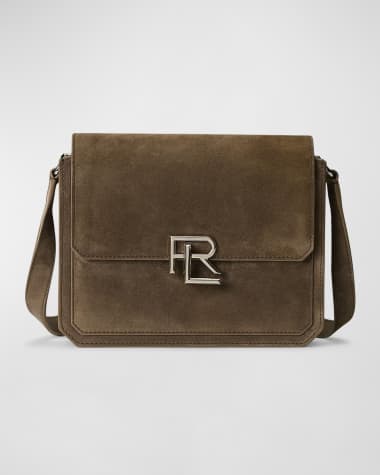 Ralph Lauren Collection RL Small Flap Suede Crossbody Bag
