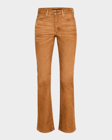 Cout De La Liberte Camila Mid-Rise Twill Bootcut Pants
