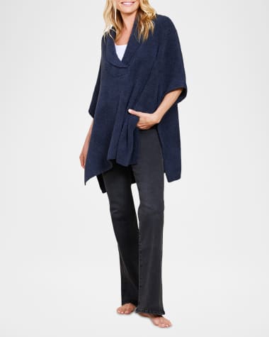 Barefoot Dreams CozyChic Shawl-Collar Poncho