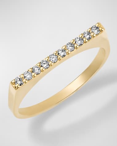 LANA Flawless Geometric Single Band Ring