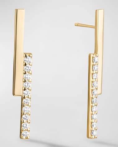 LANA Flawless Edge Linear Earrings, 26mm