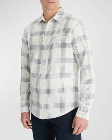 Vince Men's West Coast Plaid Sport Shirt