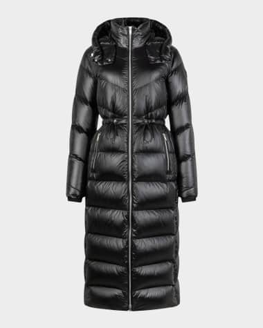 Moose Knuckles Belle Long Shiny Puffer Coat