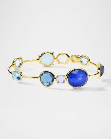 Ippolita Rock Candy Open Gelato Kiss Mare Bangle in 18K Gold
