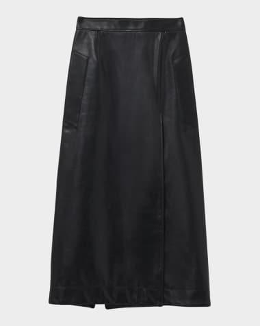 McQueen Leather Pencil Skirt