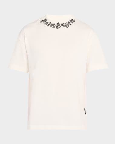 Palm Angels Men's Neck-Logo T-Shirt