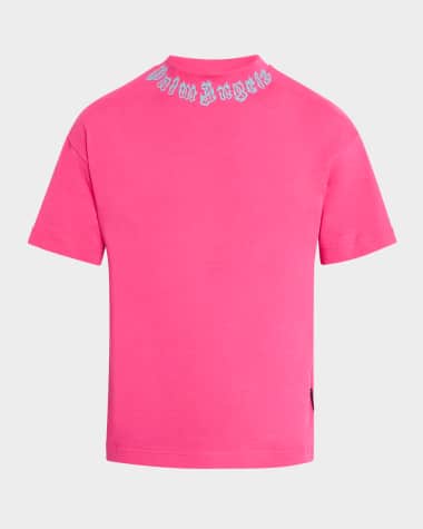 Palm Angels Men's T-Shirt with Neck Logo