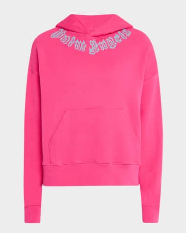Palm Angels Men's Neck Logo Hoodie