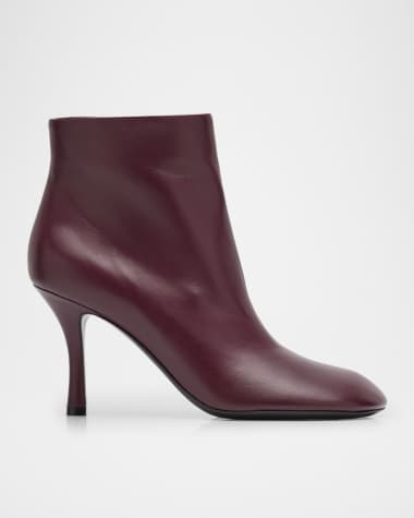 Burberry Baby Leather Stiletto Ankle Booties