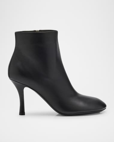 Burberry Baby Leather Stiletto Ankle Booties