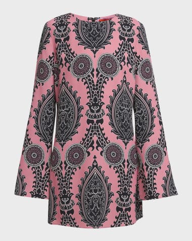 La DoubleJ Supremes Long-Sleeve Mini Swing Dress