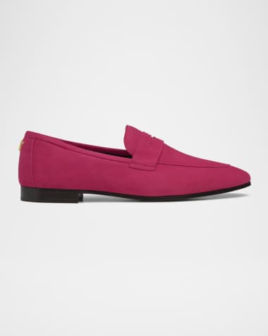Bougeotte Flaneur Suede Penny Loafers