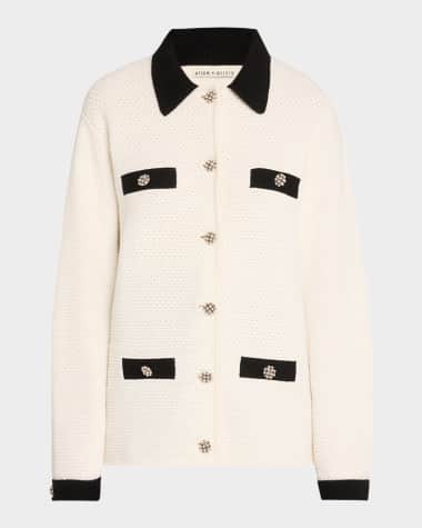 Alice + Olivia Phoebe Oversized Sweater Jacket