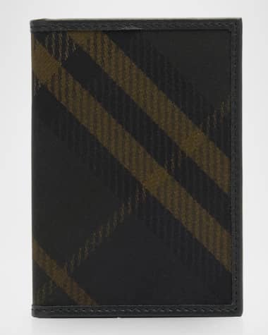 Burberry Men's Bateman Check Bifold Card Holder