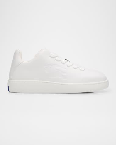 Burberry Men's Leather Box Low-Top Sneakers