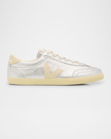 VEJA Volley Low-Top Metallic Sneakers