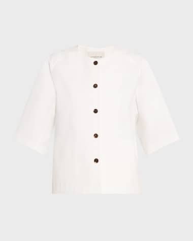 LAFAYETTE 148 NEW YORK Womens Yellow Elbow Sleeve Boat Neck Wear To Work Top