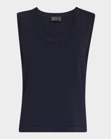 St. John Santiago Knit Scoop-Neck Tank Top