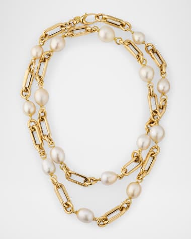 Pearls By Shari Amalfi Coast 18K Yellow Gold South Sea Pearl Necklace