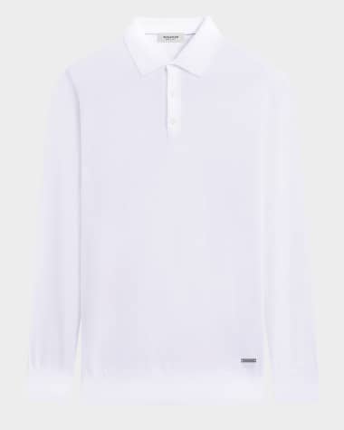 Bugatchi Men's Solid Polo Sweater