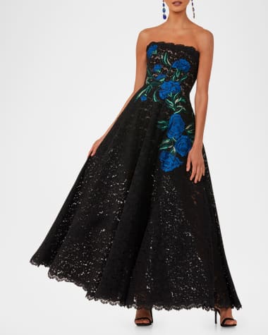 Long Women s Designer Evening Wear Neiman Marcus