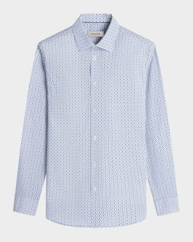 Bugatchi Men's Julian Geometric Sport Shirt