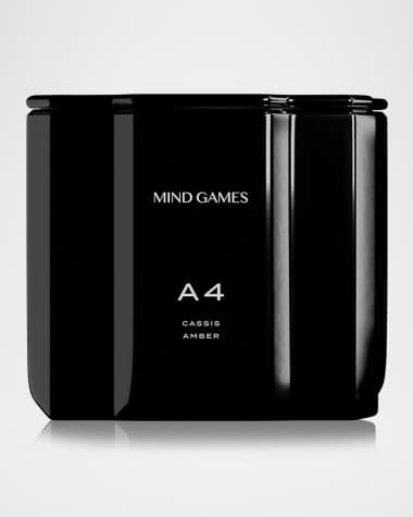 MIND GAMES A4 Black Queen Cassis Amber Luxury Candle, 10 oz.