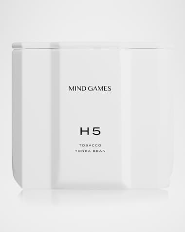 MIND GAMES H5 White Queen Tobacco Tonka Bean Luxury Candle, 10 oz.