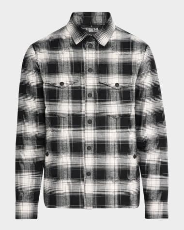 Moncler Grenoble Men's Gelt Quilted Down Shirt Jacket