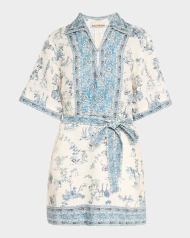 ALEMAIS Casa Belted Mini Dress