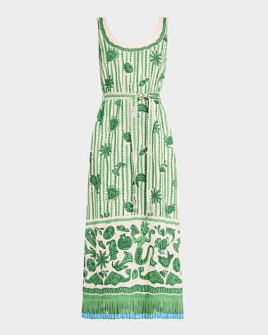 ALEMAIS Lula Sleeveless Midi Dress