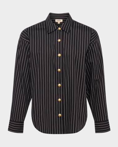L'Agence Ripley Stripe Oversized Shirt